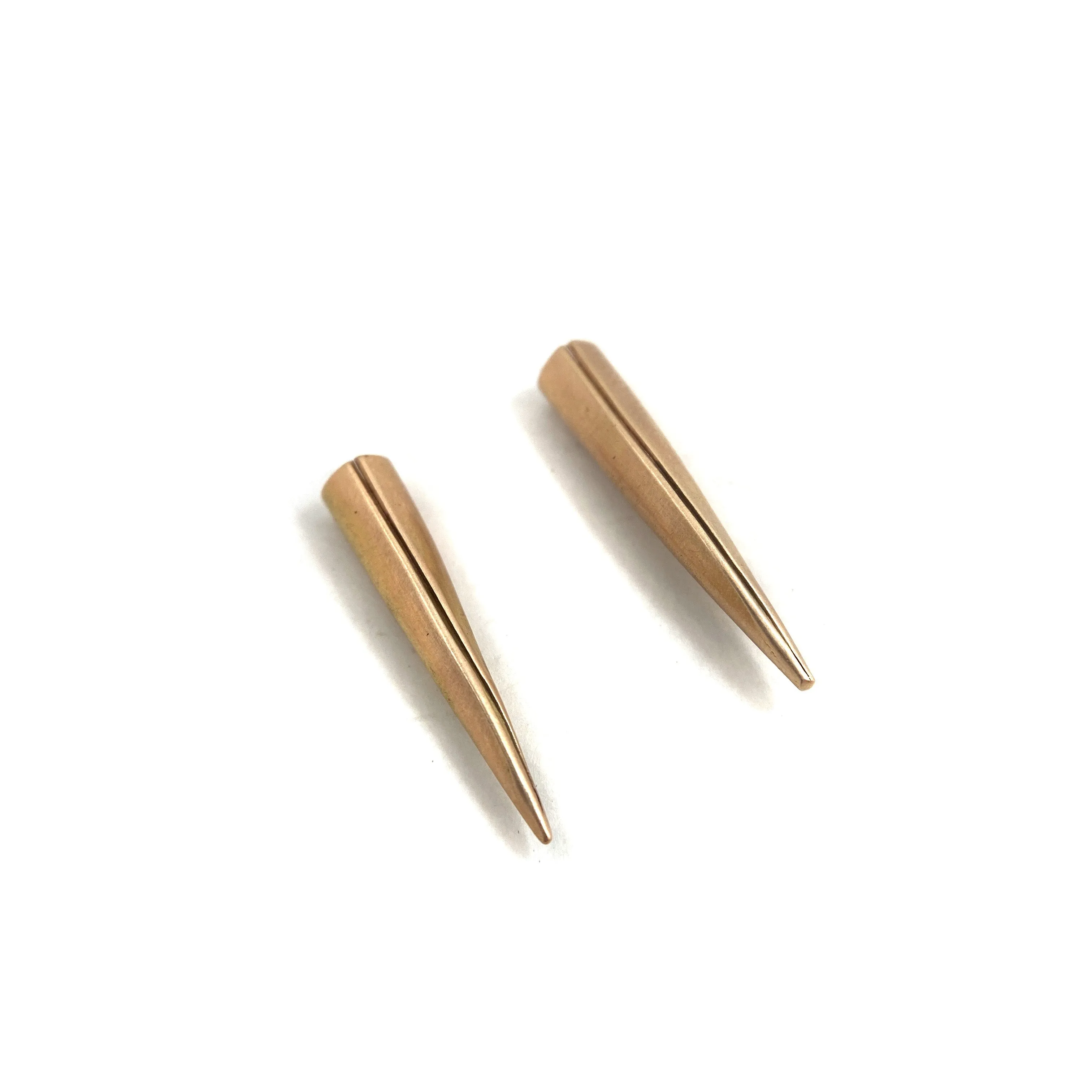 14k Gold Pointed Studs