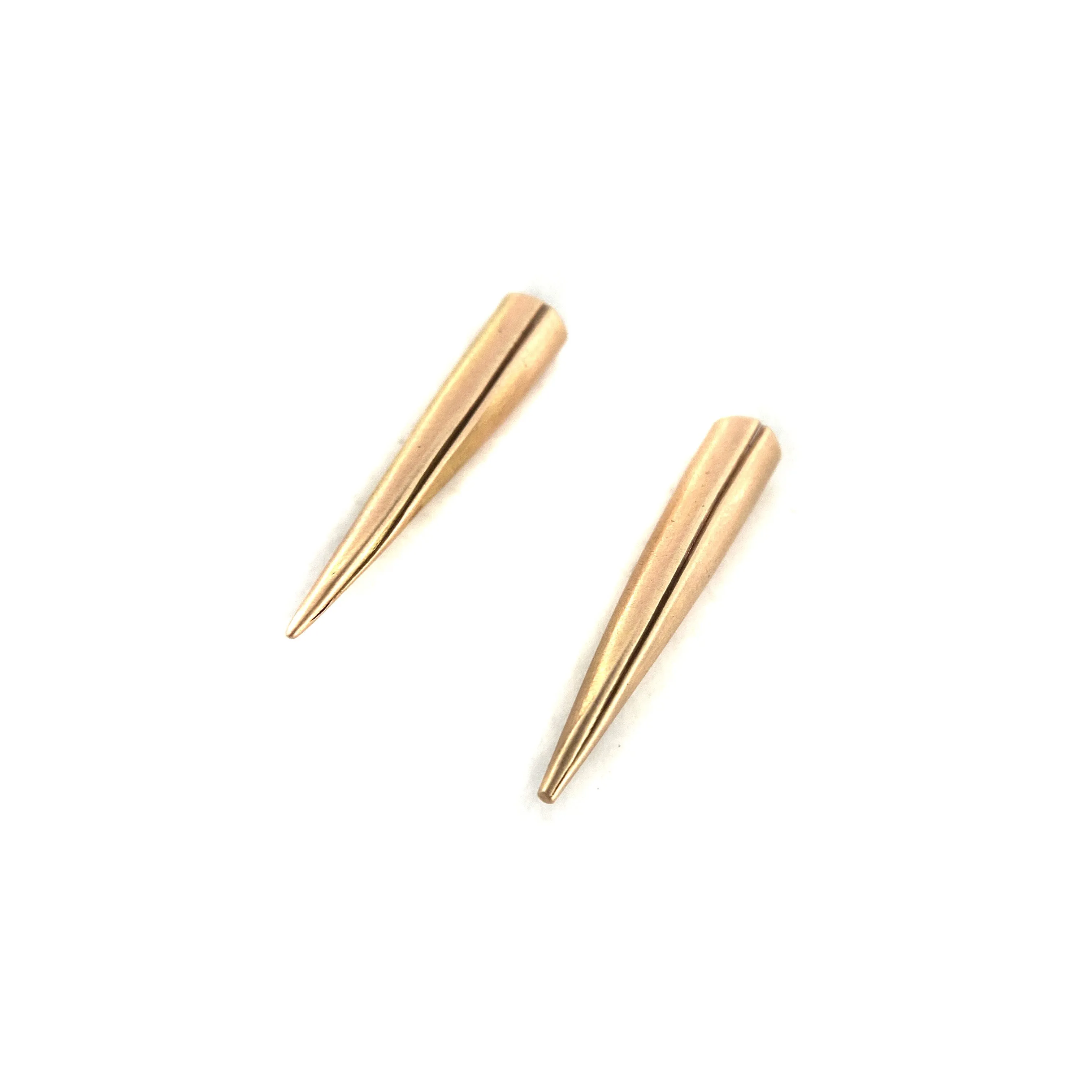 14k Gold Pointed Studs