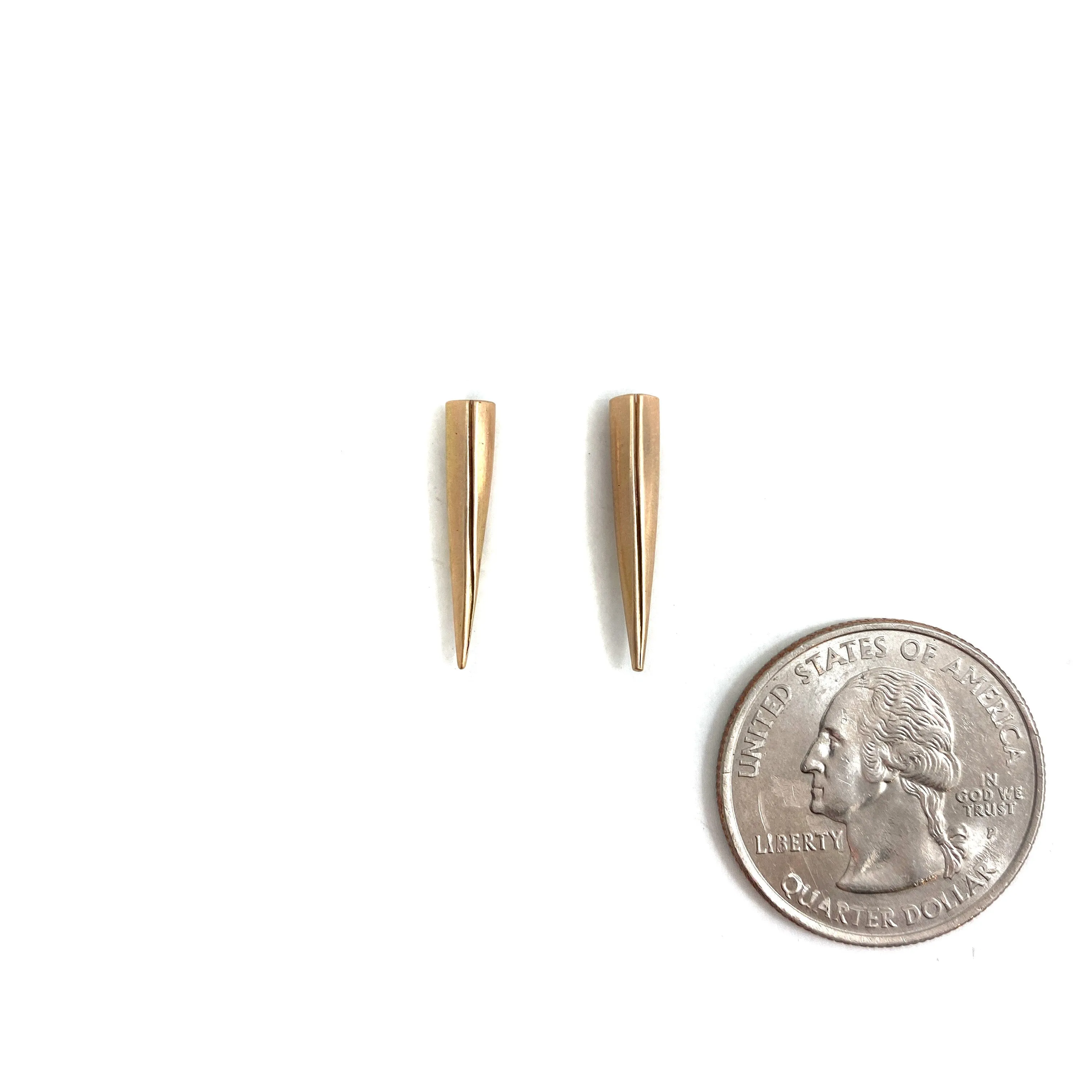 14k Gold Pointed Studs