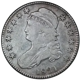 1821 Capped Bust Half Dollar - O.101a [R2] - Fine