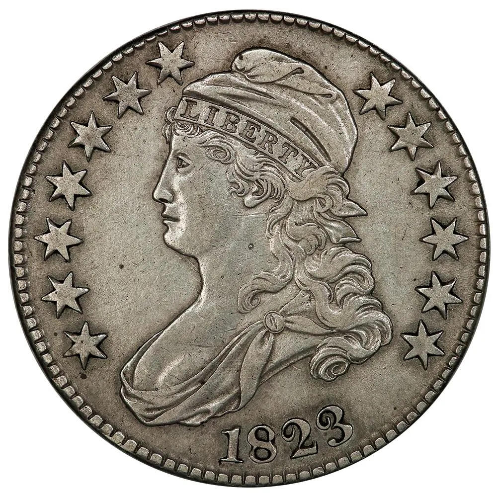 1823 Capped Bust Half Dollar - Overton 103 [R2] - Very Fine+