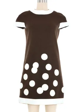 1960s Pierre Cardin Vinyl Dot Dress