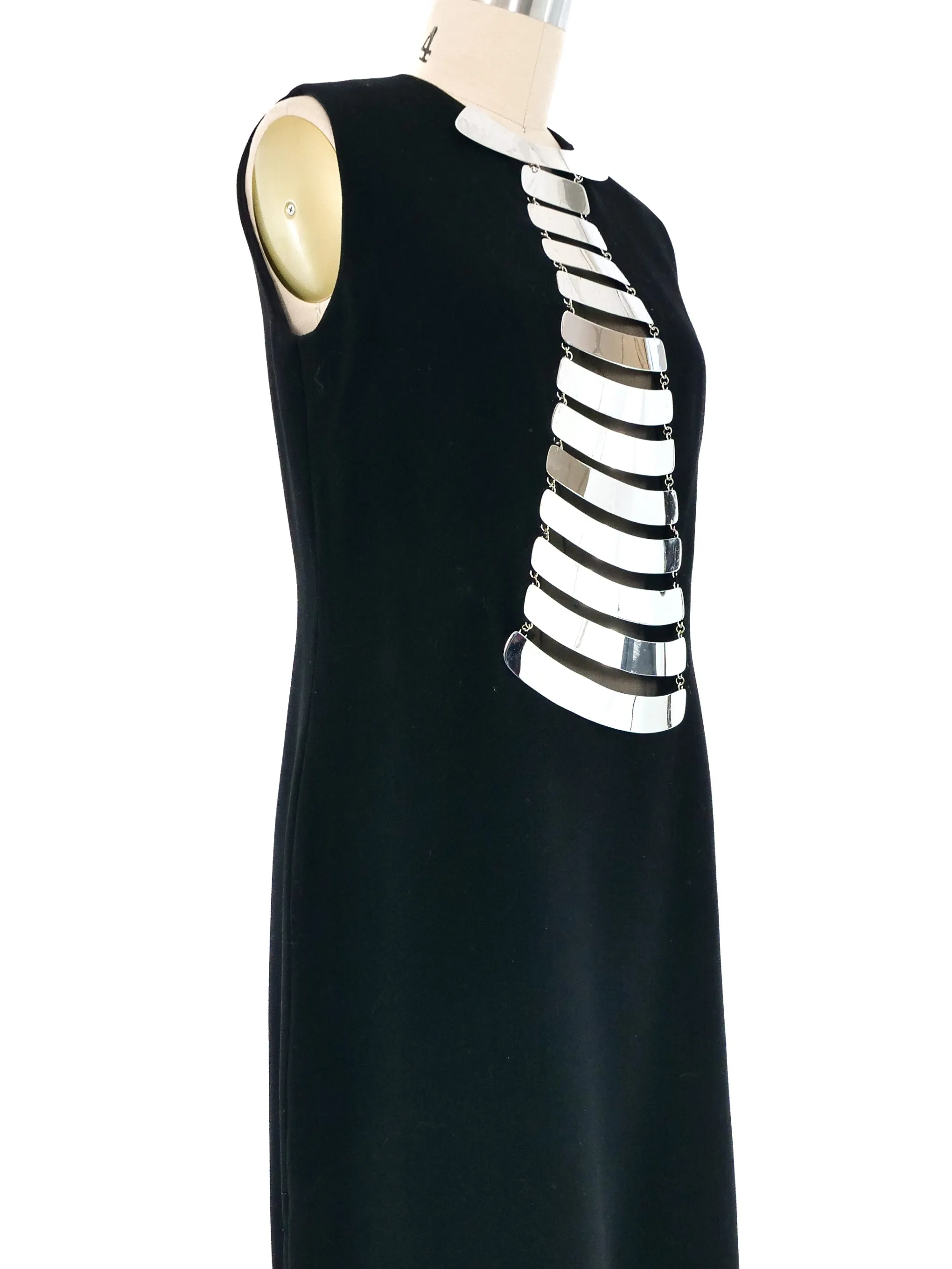 1968 Pierre Cardin Space Age Rib Cage Dress