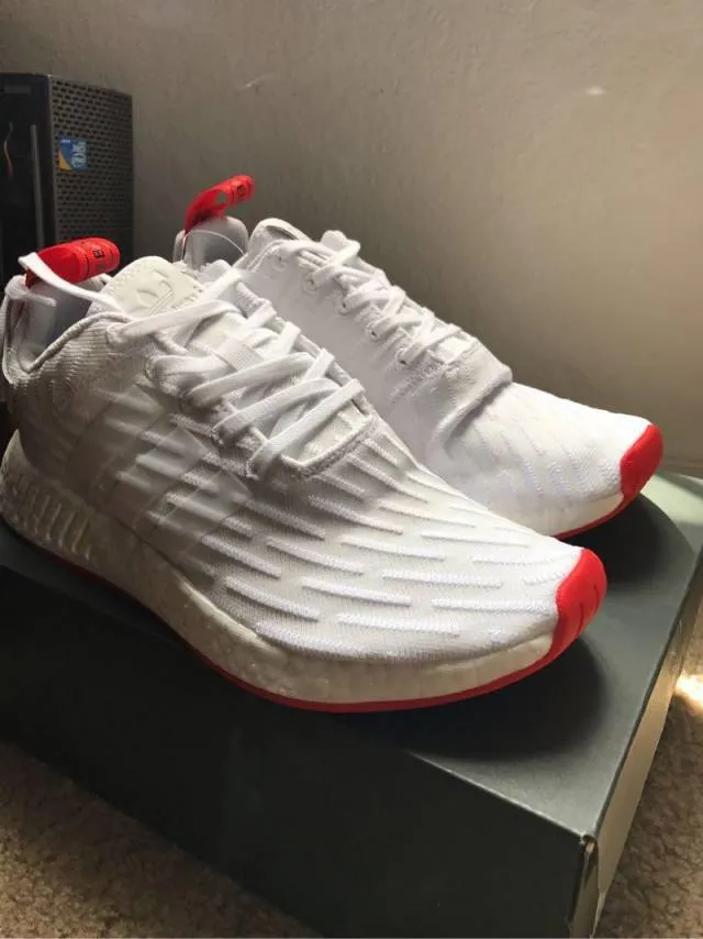 adidas NMD R2 White Red