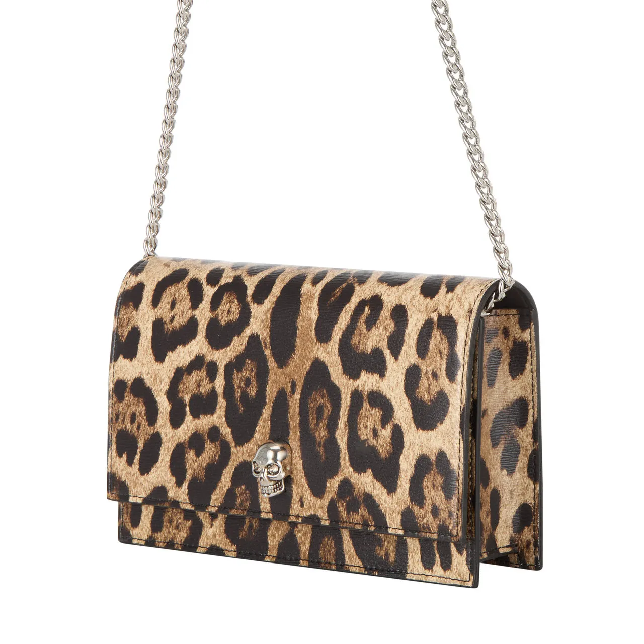 ALEXANDER MCQUEEN Leopard Skull Clutch Bag - Leopard