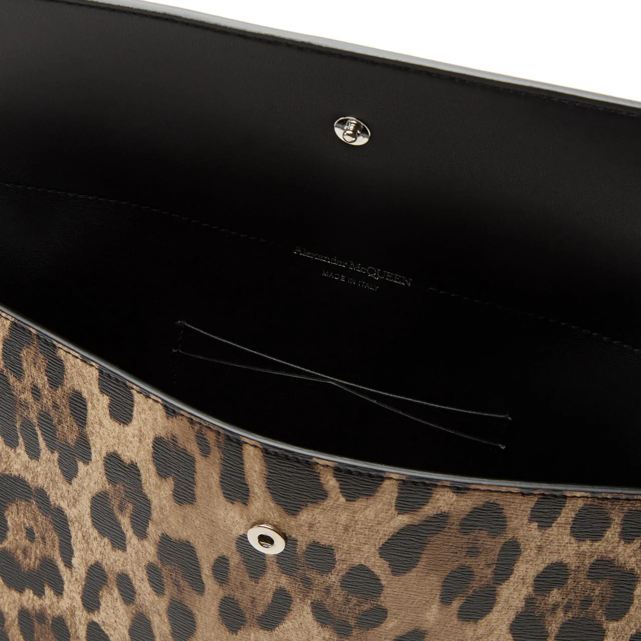 ALEXANDER MCQUEEN Skull Leopard Envelope Clutch - Leopard