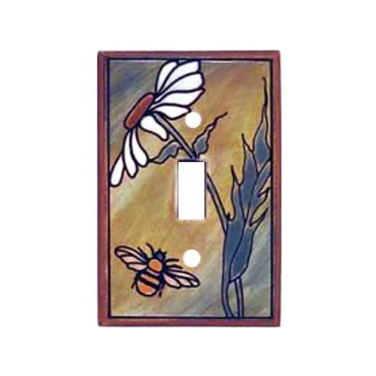 All Fired Up - Single Switchplate - Daisy Bee #CO136