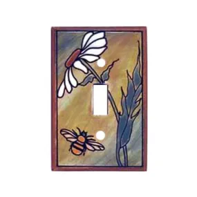 All Fired Up - Single Switchplate - Daisy Bee #CO136