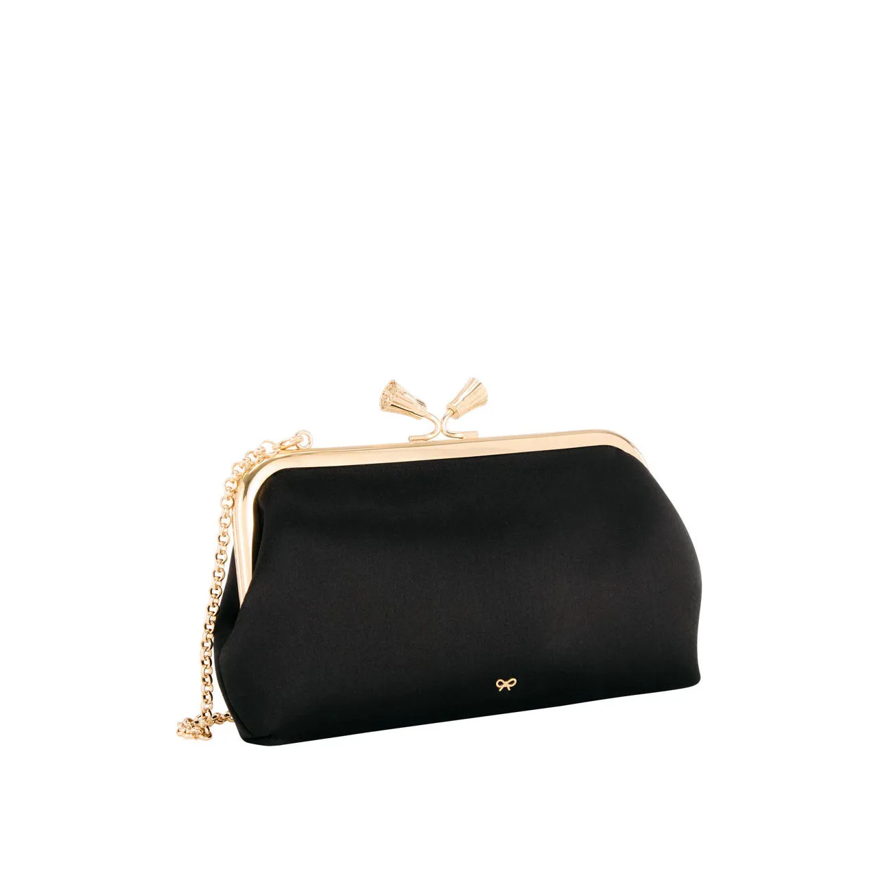 ANYA HINDMARCH Maud Tassel Clutch - Black