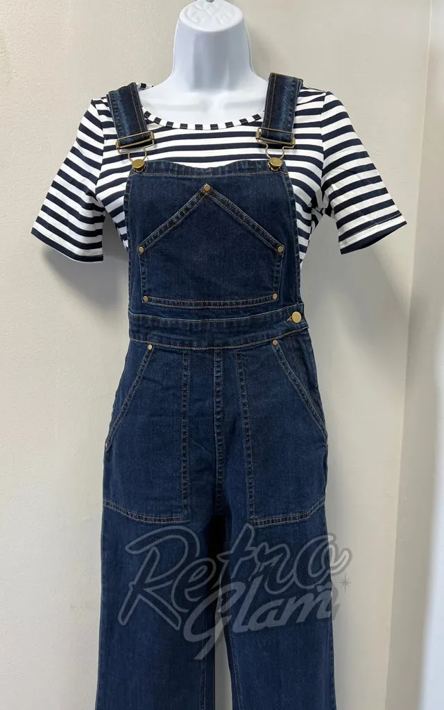 Astro Bettie Classic Overalls in Indigo in Regular Length