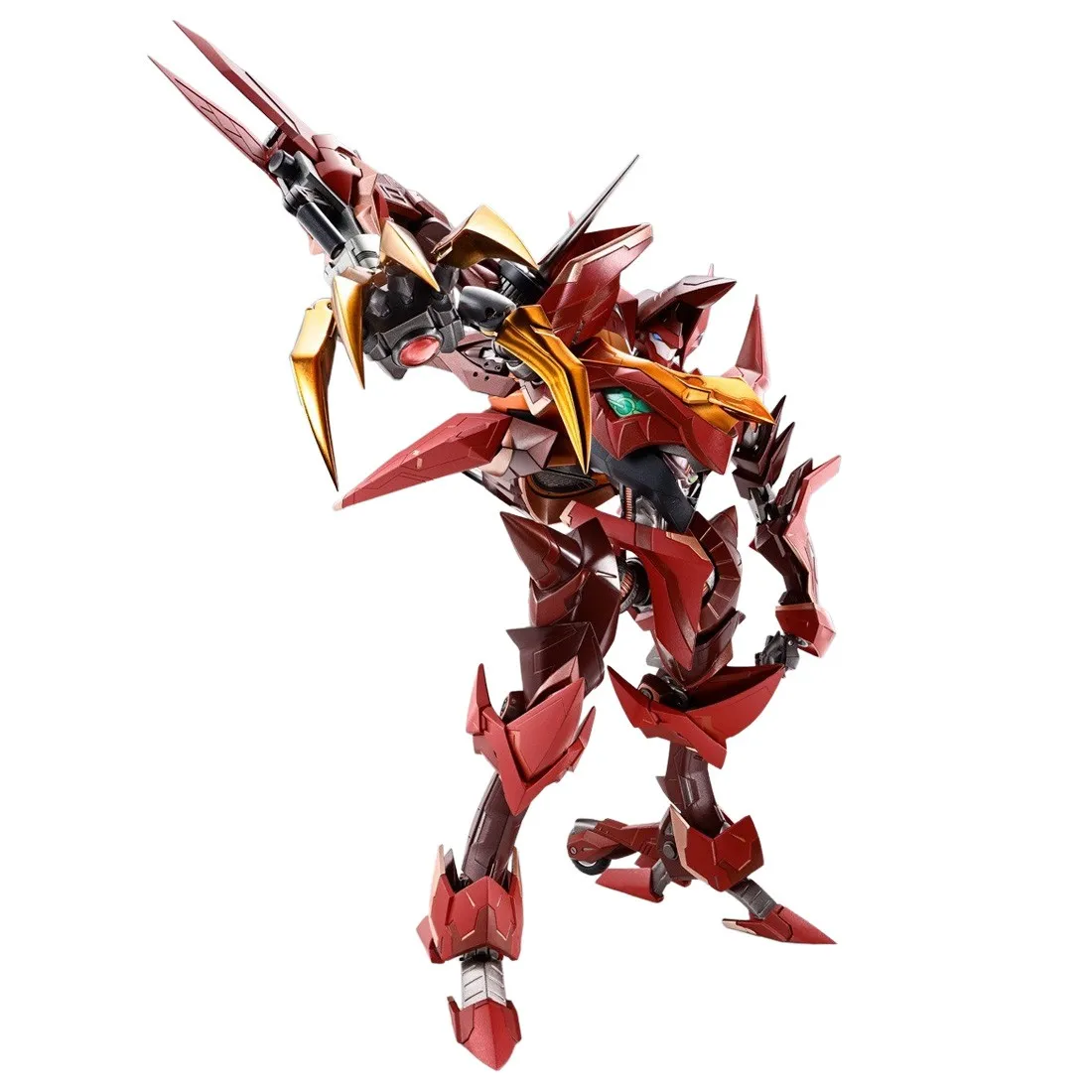 Bandai Metal Build Dragon Scale Code Geass Lelouch Of The Rebellion R2 Guren Type-08 Elements Seiten Figure (red)