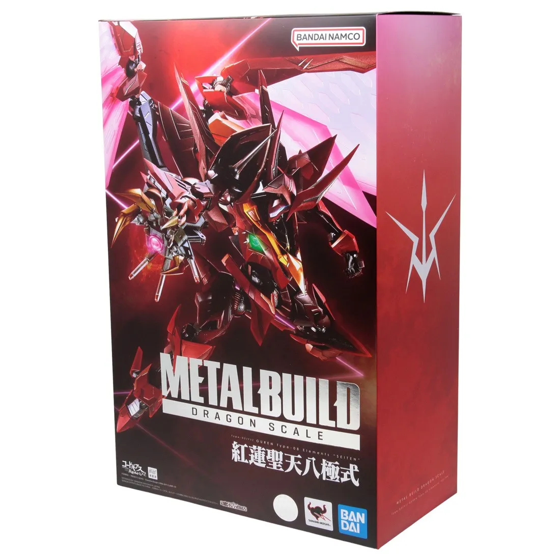 Bandai Metal Build Dragon Scale Code Geass Lelouch Of The Rebellion R2 Guren Type-08 Elements Seiten Figure (red)