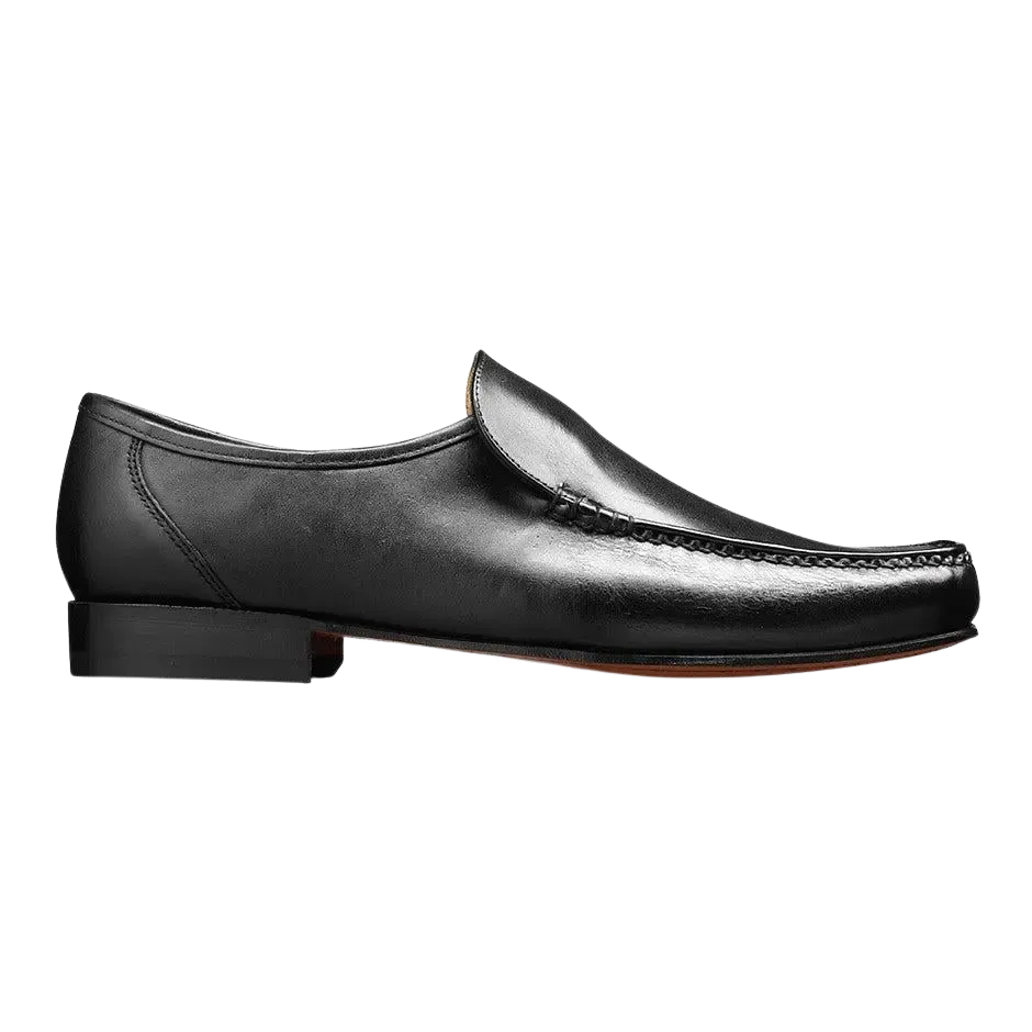 Barker Javron Moccasin Leather Shoes in Black