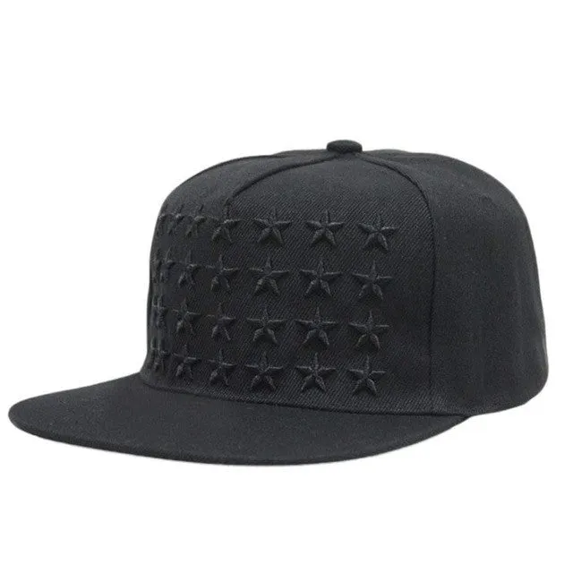 Baseball Cap Embroidery Five-Pointed Star High Quality Hip-Hop Full Flat Tide Snapback Hat #2132 SM6