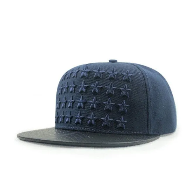 Baseball Cap Embroidery Five-Pointed Star High Quality Hip-Hop Full Flat Tide Snapback Hat #2132 SM6