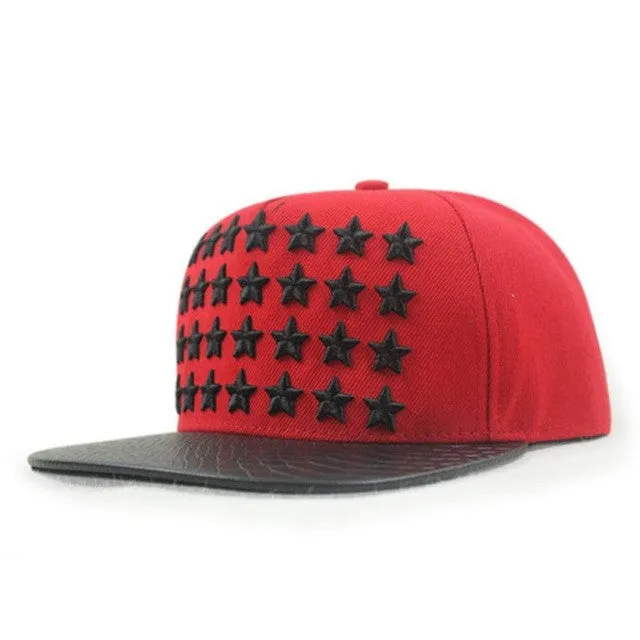 Baseball Cap Embroidery Five-Pointed Star High Quality Hip-Hop Full Flat Tide Snapback Hat #2132 SM6