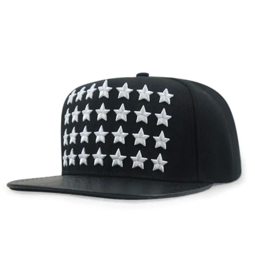 Baseball Cap Embroidery Five-Pointed Star High Quality Hip-Hop Full Flat Tide Snapback Hat #2132 SM6