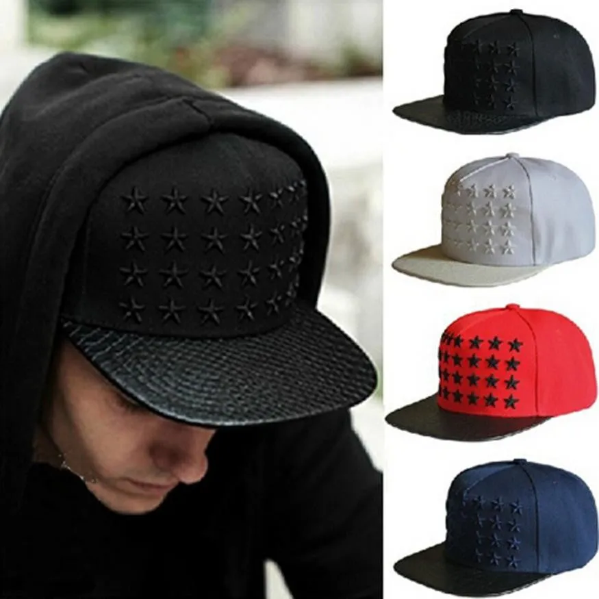 Baseball Cap Embroidery Five-Pointed Star High Quality Hip-Hop Full Flat Tide Snapback Hat #2132 SM6