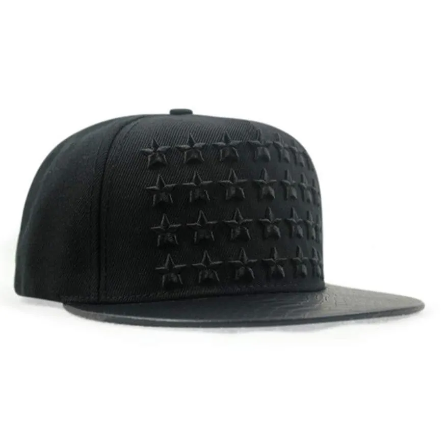 Baseball Cap Embroidery Five-Pointed Star High Quality Hip-Hop Full Flat Tide Snapback Hat #2132 SM6