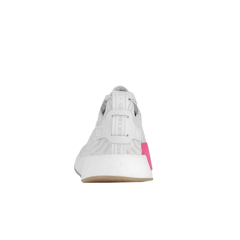 Baskets Originals Nmd R2 Primeknit - Blanc Et Rose - Femme