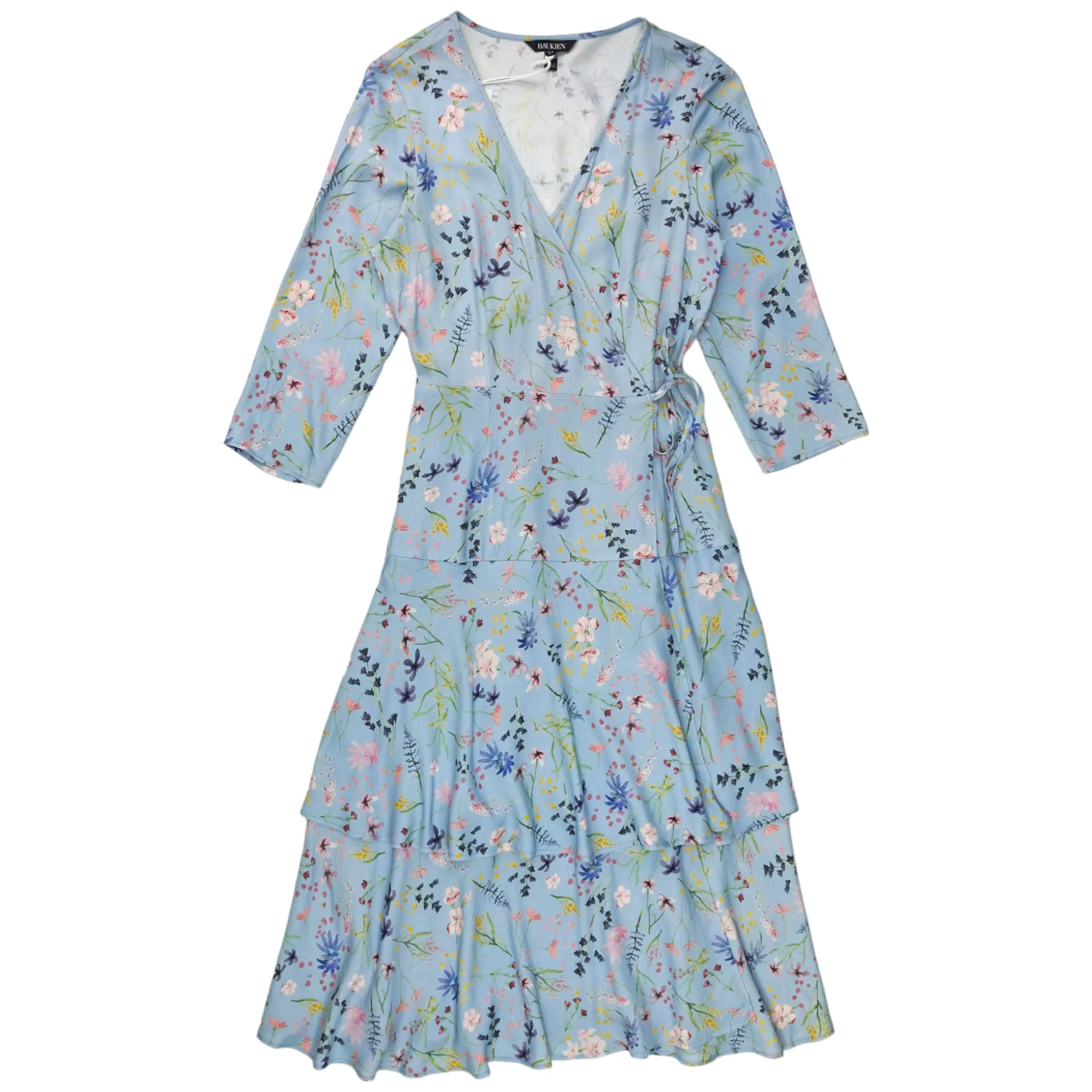 Baukjen Blue Meadow Kaia Wrap Dress