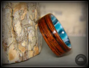 Bentwood Ring - Surf's Up Cocobolo on Acrylic Marbled Core