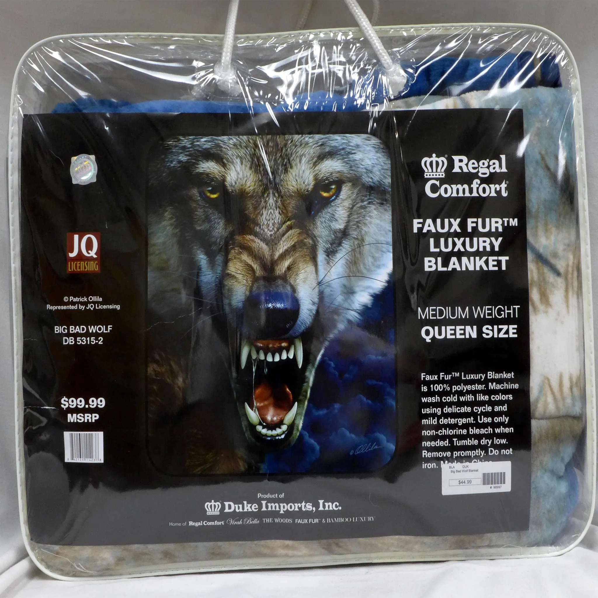 Big Bad Wolf Queen Blanket