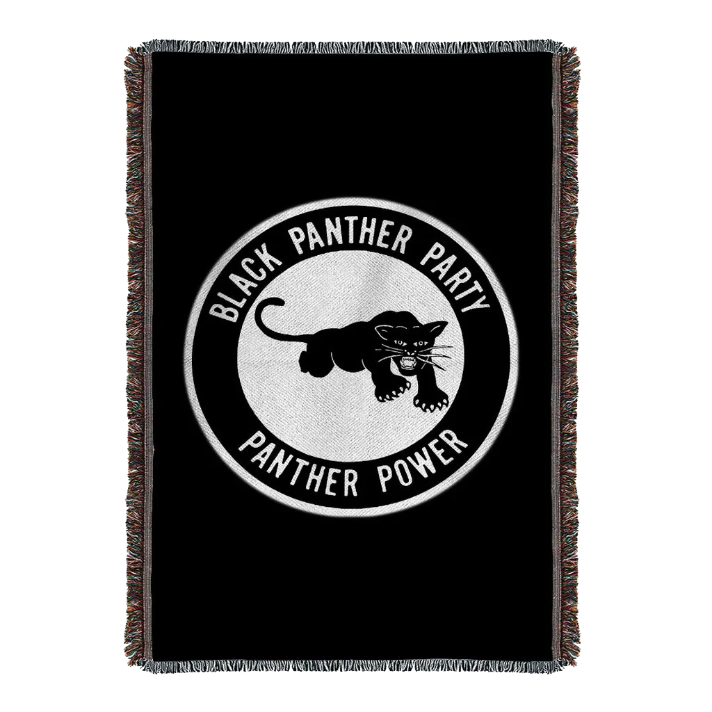 Black Panther Party Woven Blanket