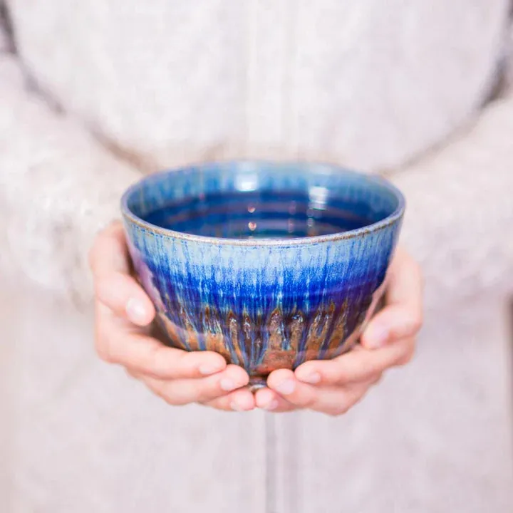 Blanket Creek Pottery - Cereal Bowl (Amber Blue)