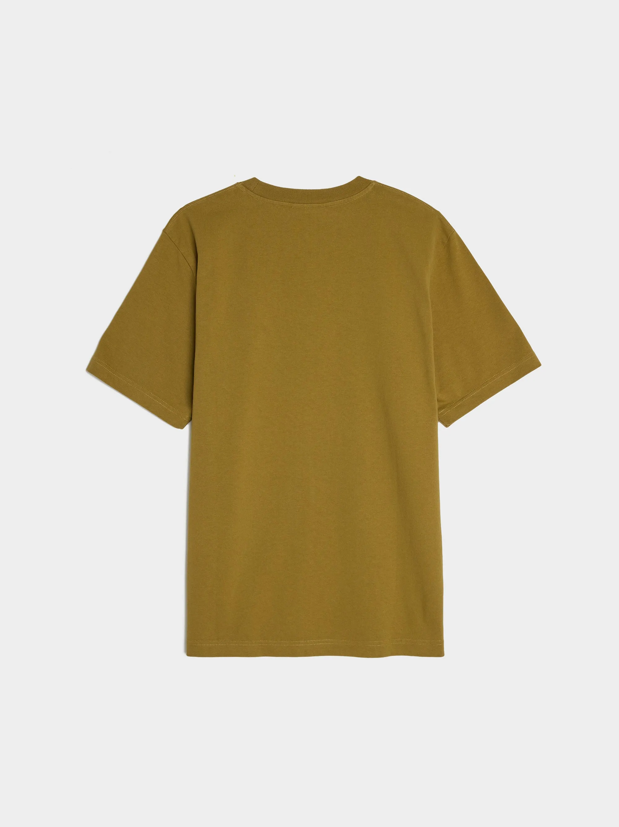 Bold Fox Head Patch Comfort Tee Shirt, Khaki Green