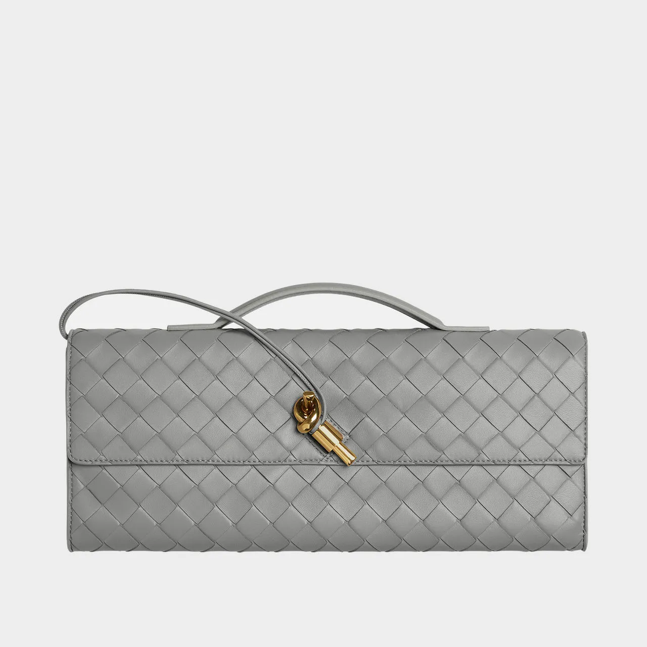 BOTTEGA VENETA Andiamo Clutch - STERLING-M BRASS