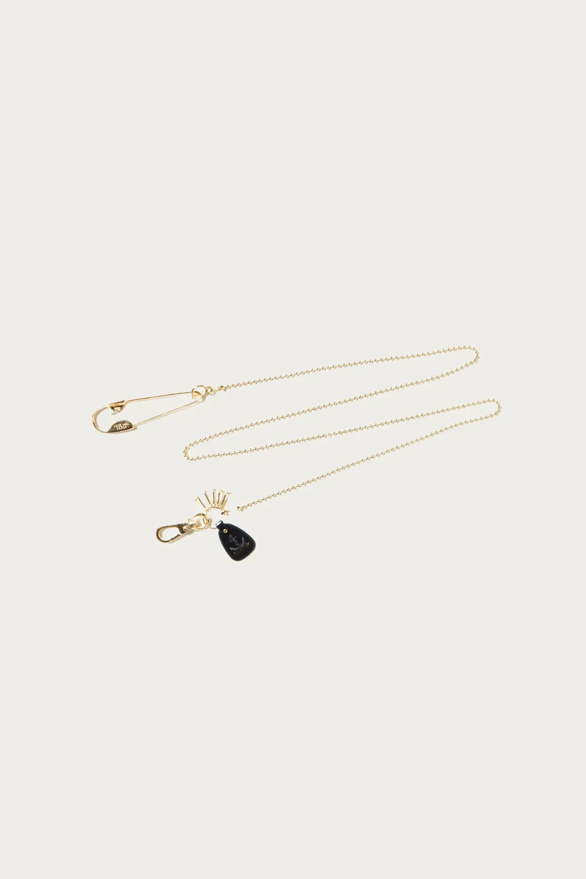 Brass Anchor Snood Chain - Gold