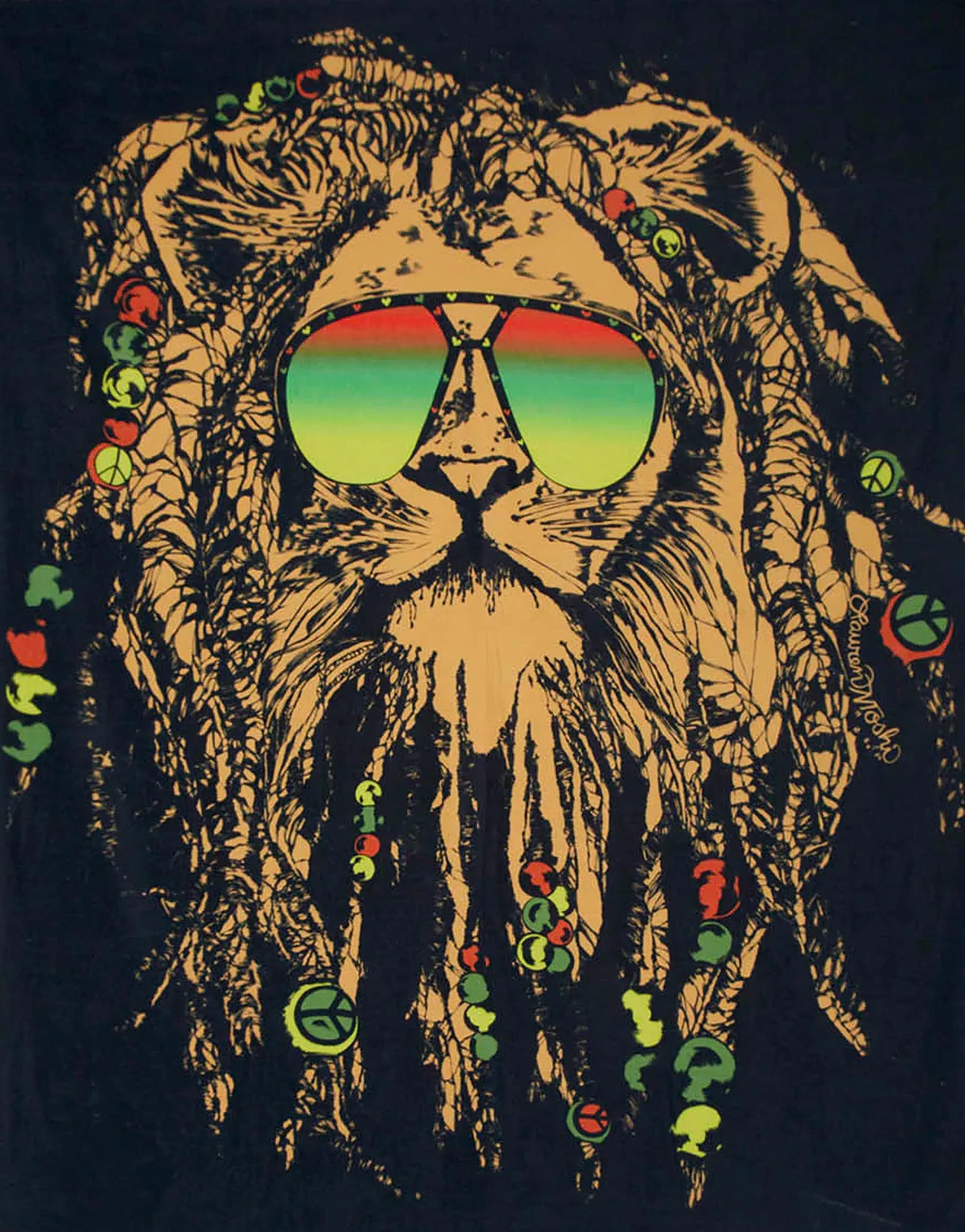 Brinkley Color Rasta Lion