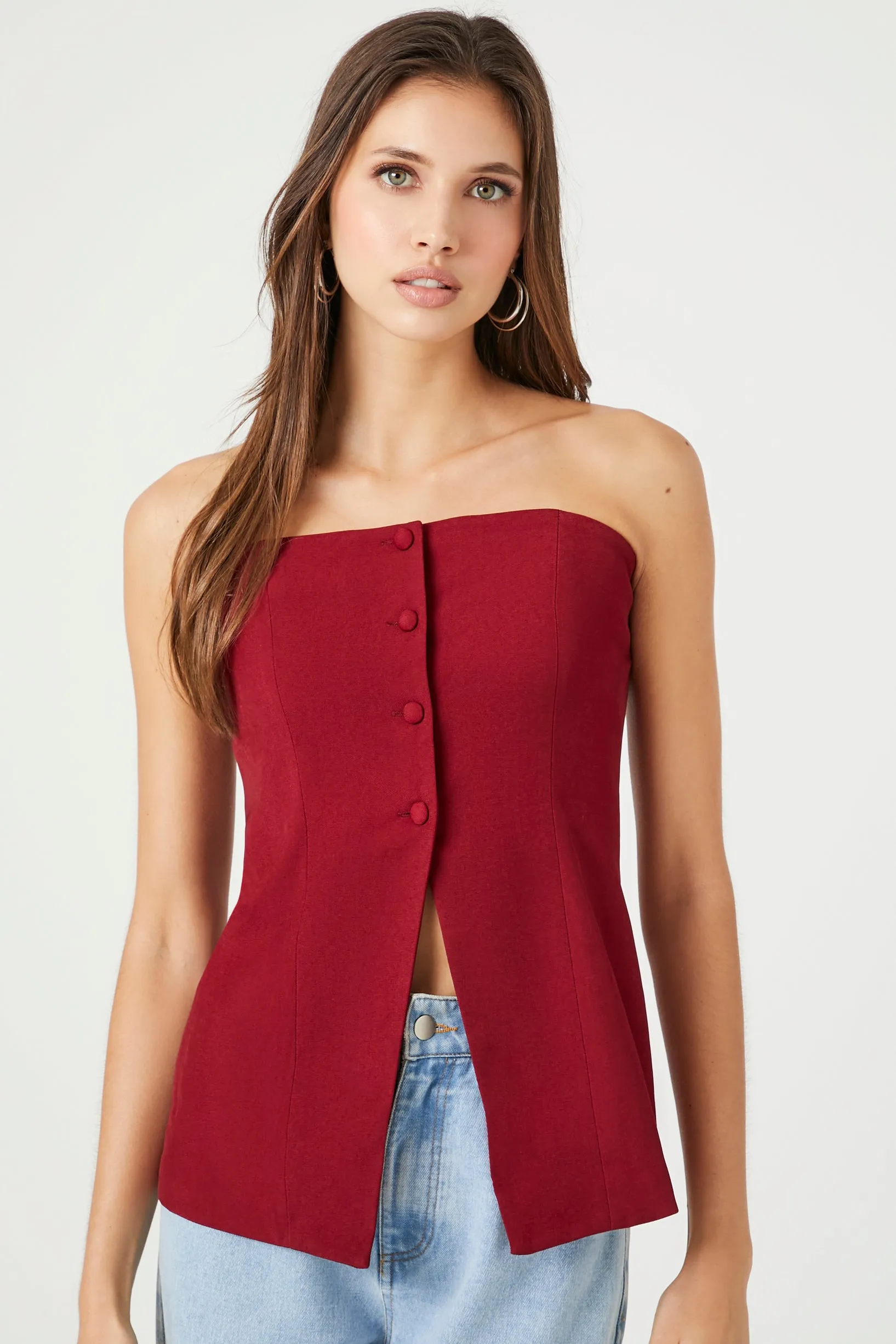 Button-Up Tube Top