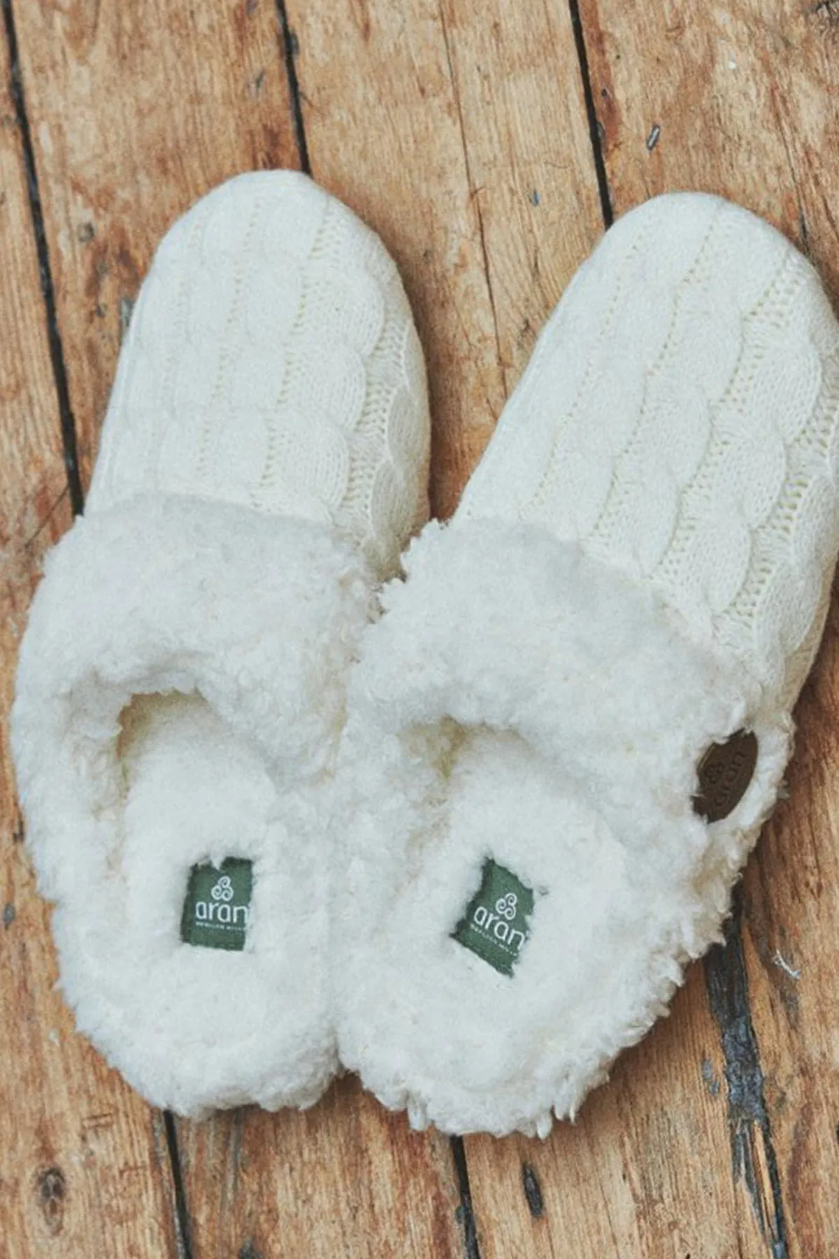 Cable Knit Slippers