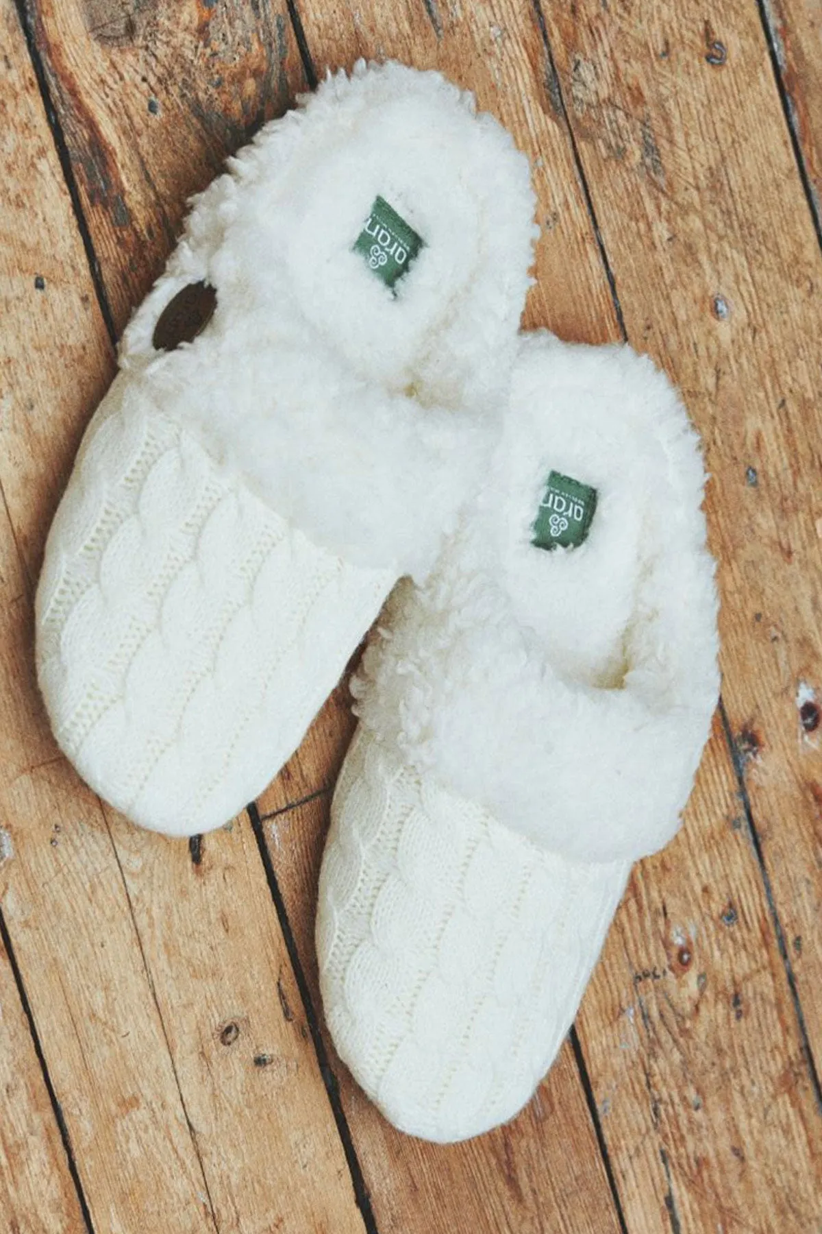 Cable Knit Slippers