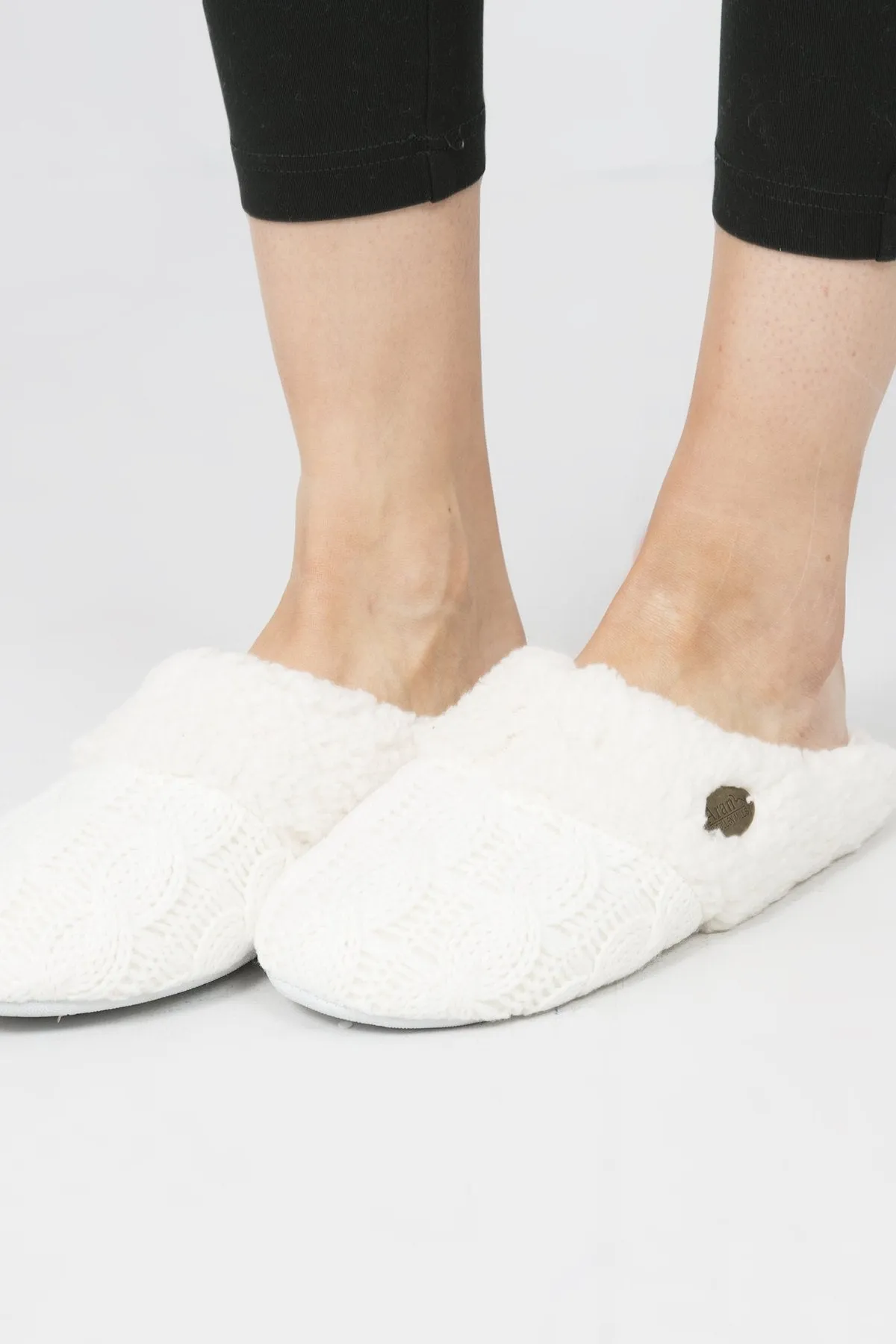 Cable Knit Slippers