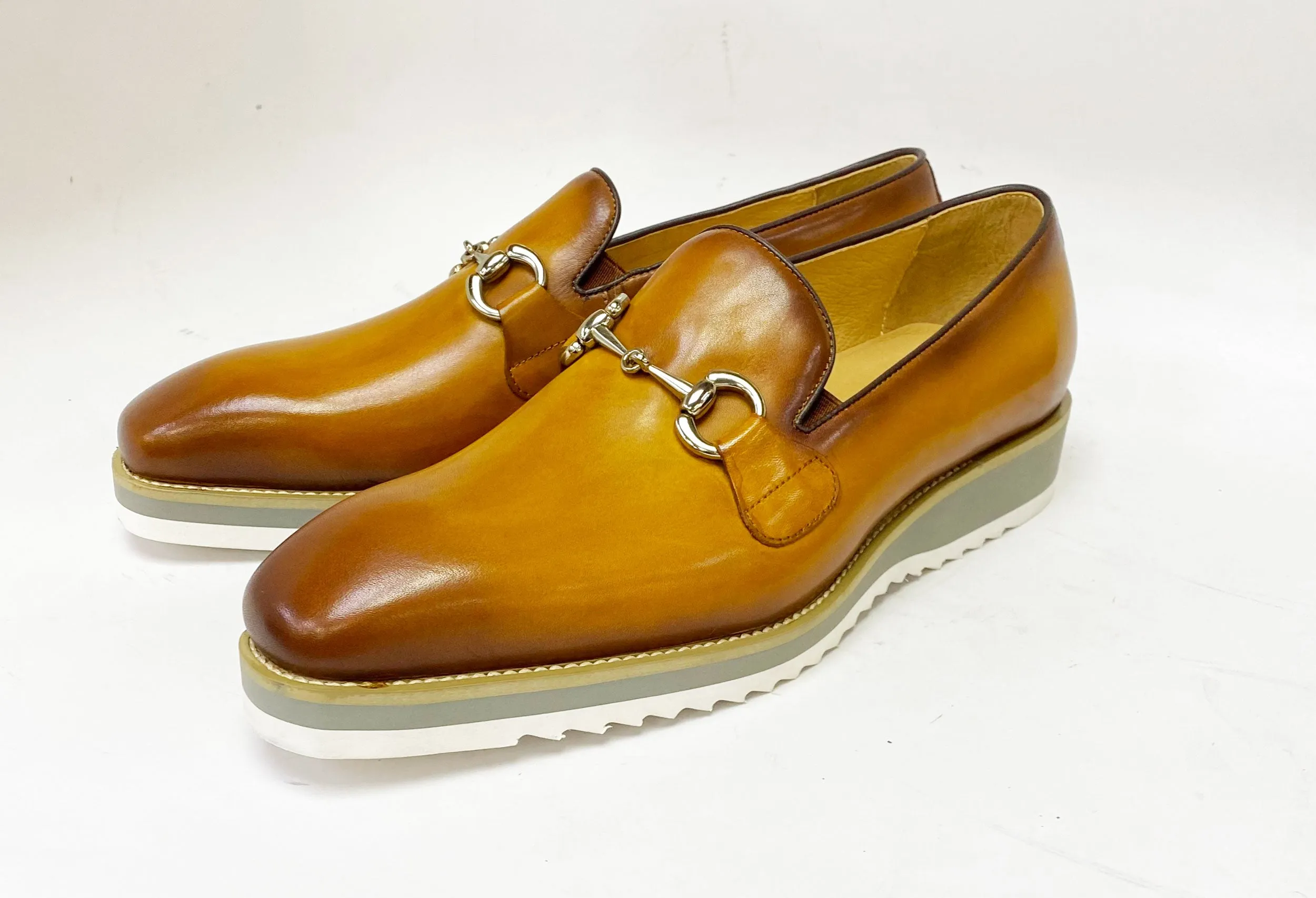 Calfskin Slip-On Horsebit Loafer Cognac