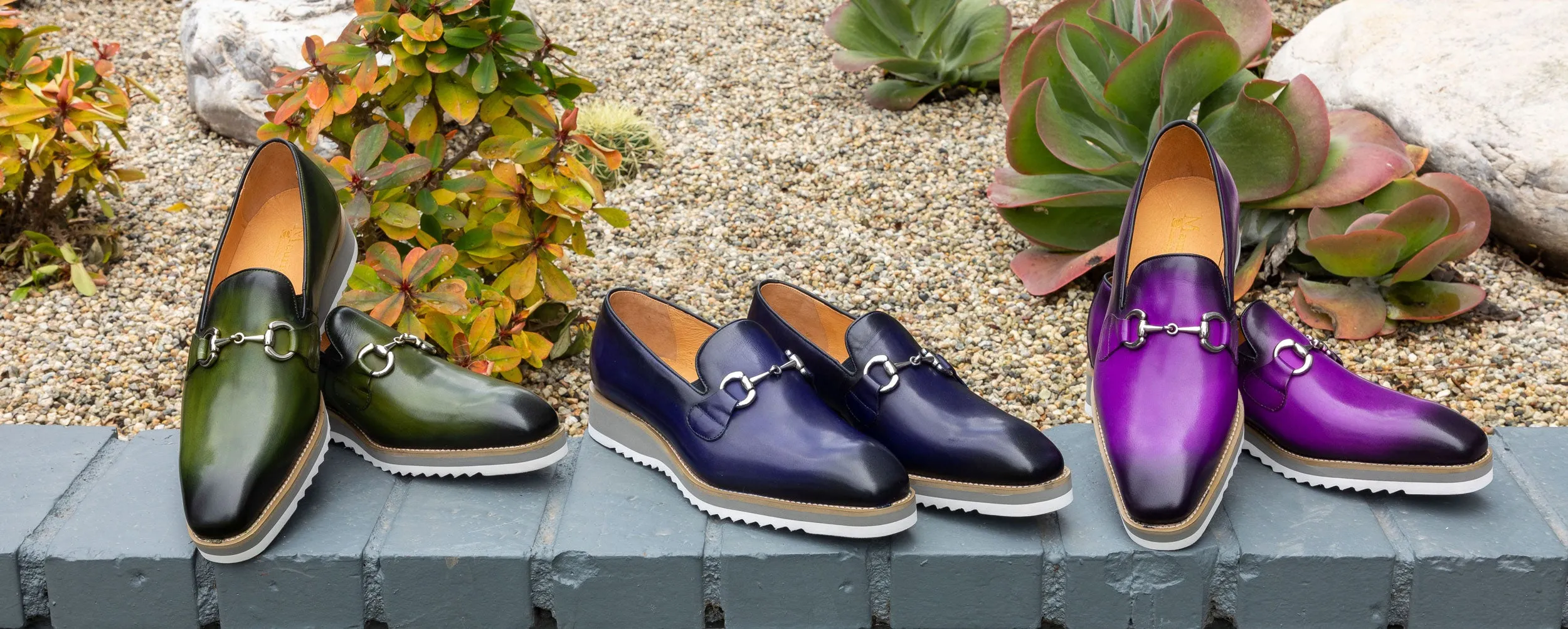 Calfskin Slip-On Horsebit Loafer Purple