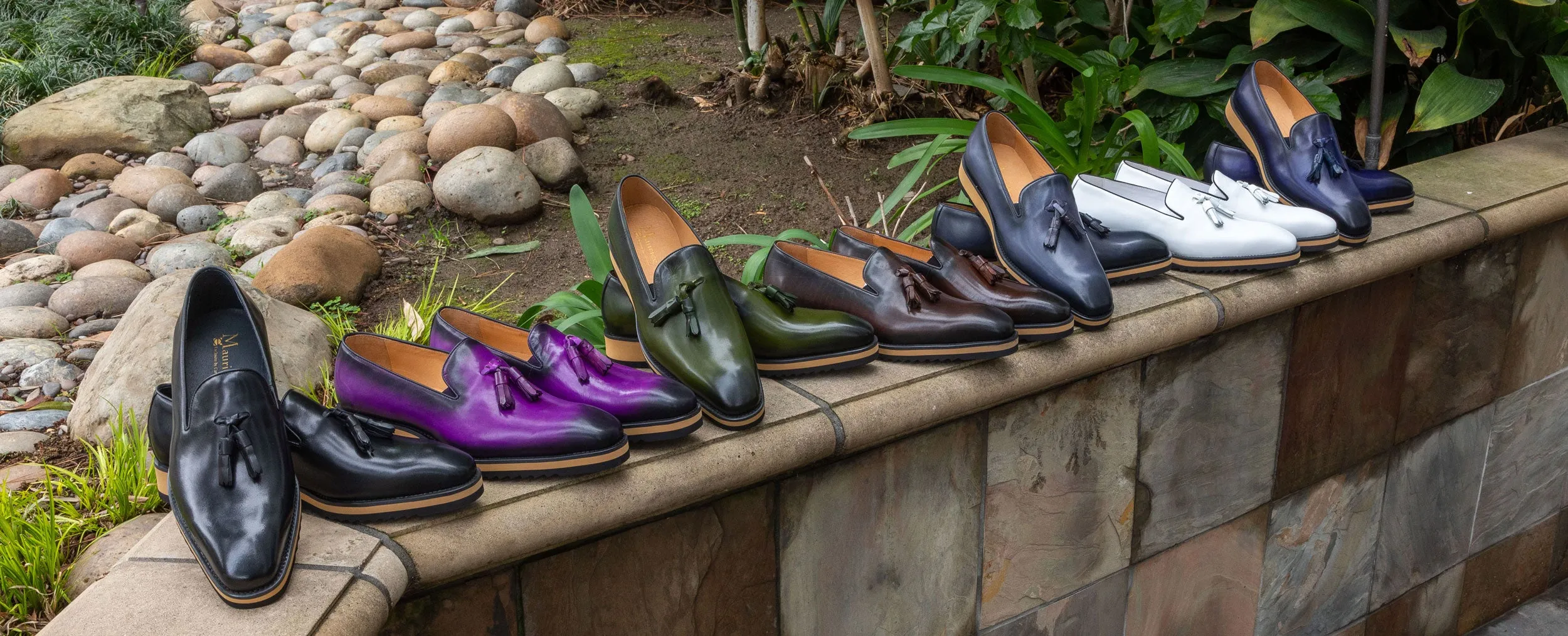 Calfskin Slip-On Tasseled Loafer Black