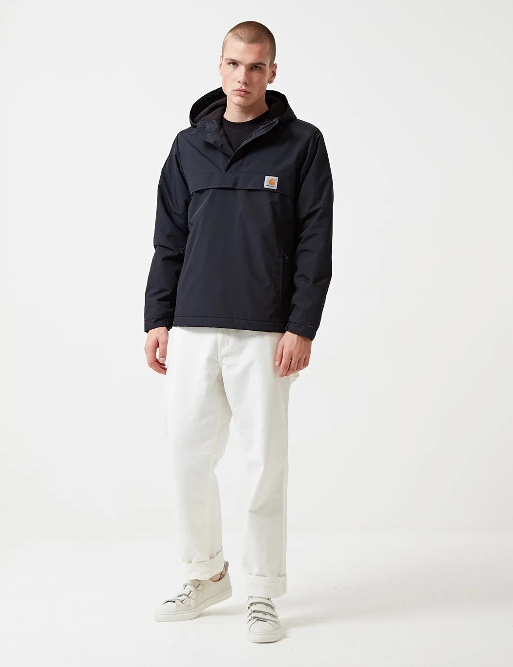 Carhartt-WIP Nimbus Half-Zip Jacket (Fleece Lined) - Dark Navy Blue