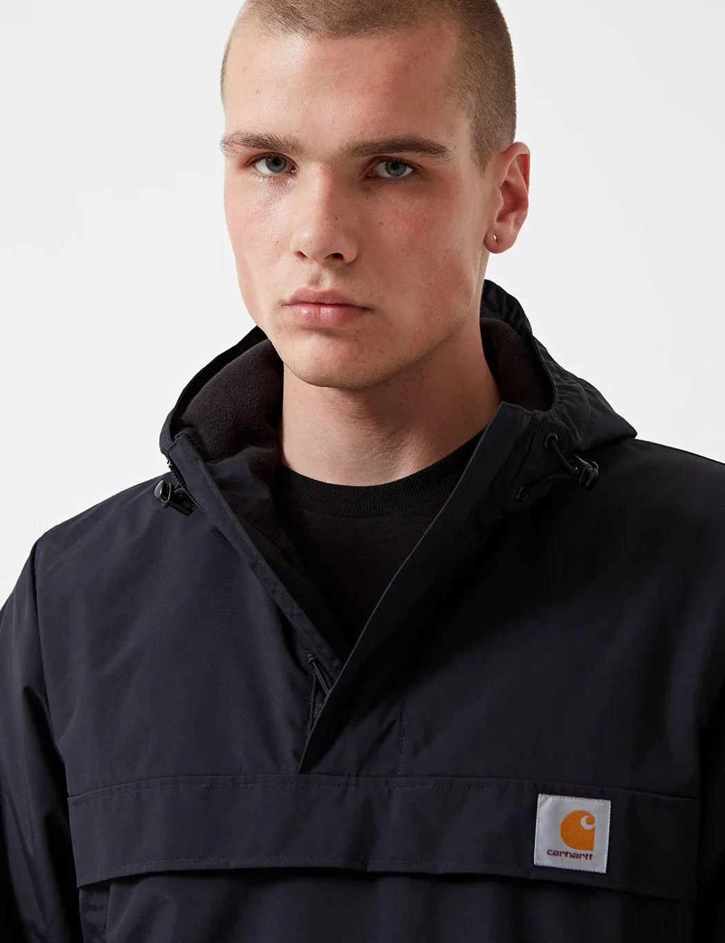 Carhartt-WIP Nimbus Half-Zip Jacket (Fleece Lined) - Dark Navy Blue