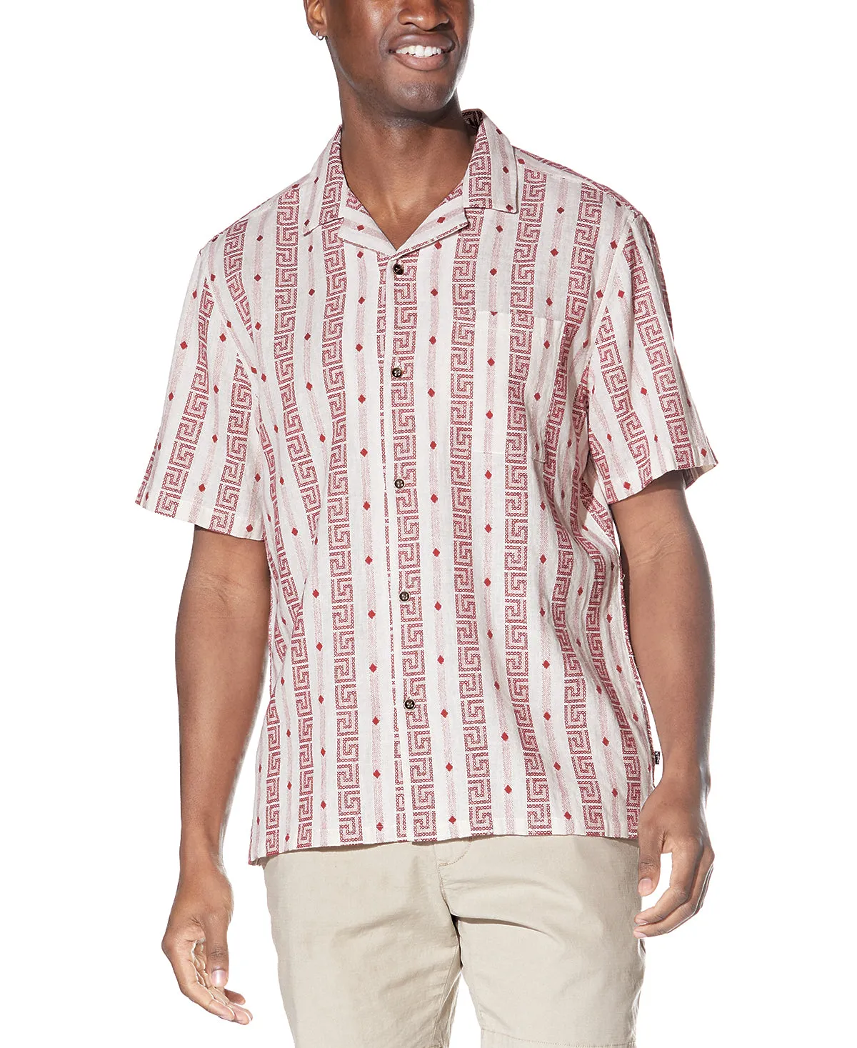 Castro Relaxed Fit Resort Shirt (Cardinal Red)