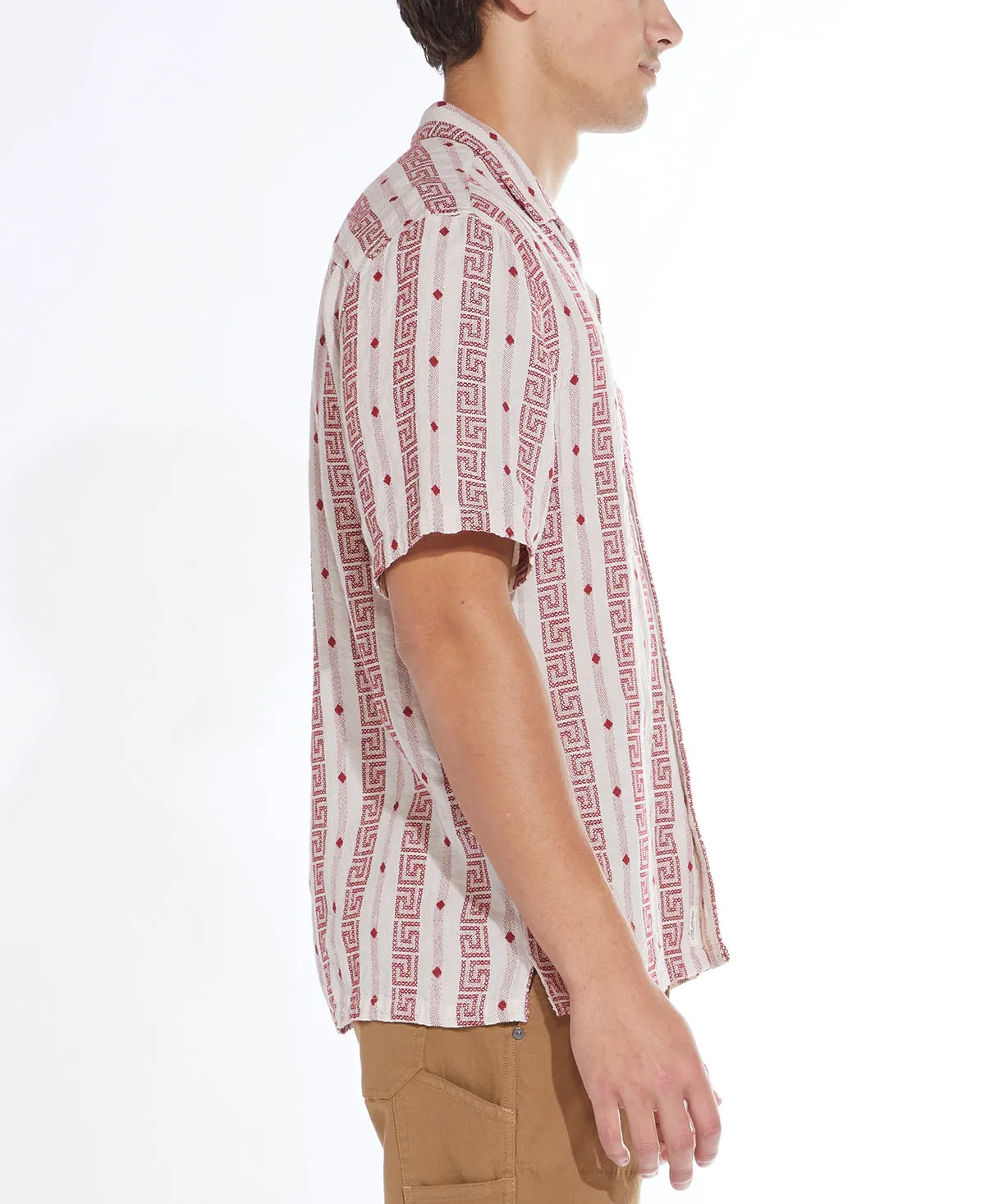 Castro Relaxed Fit Resort Shirt (Cardinal Red)