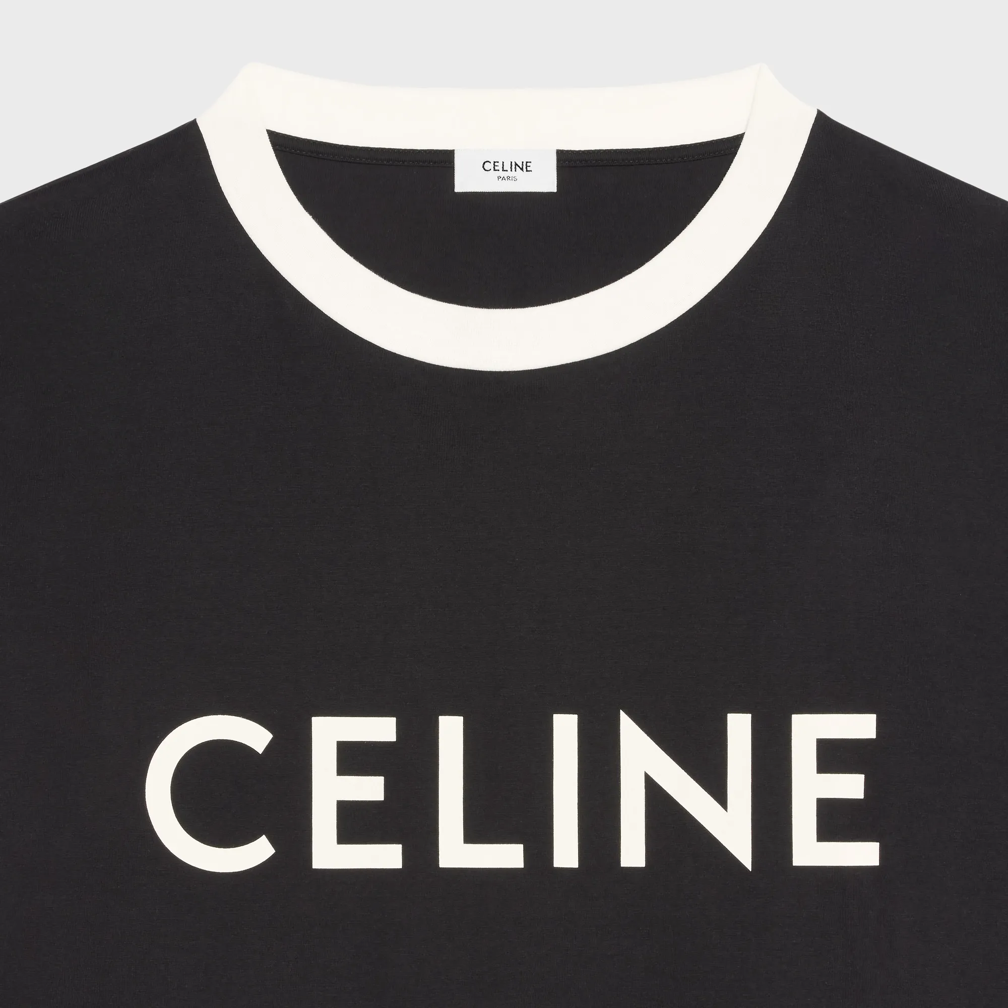 CELINE  |CELINE FRINGED T-SHIRT IN COTTON JERSEY 2X29C671Q.38AW