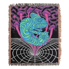 CHAMELEON SHROOMS VORTEX WOVEN  BLANKET