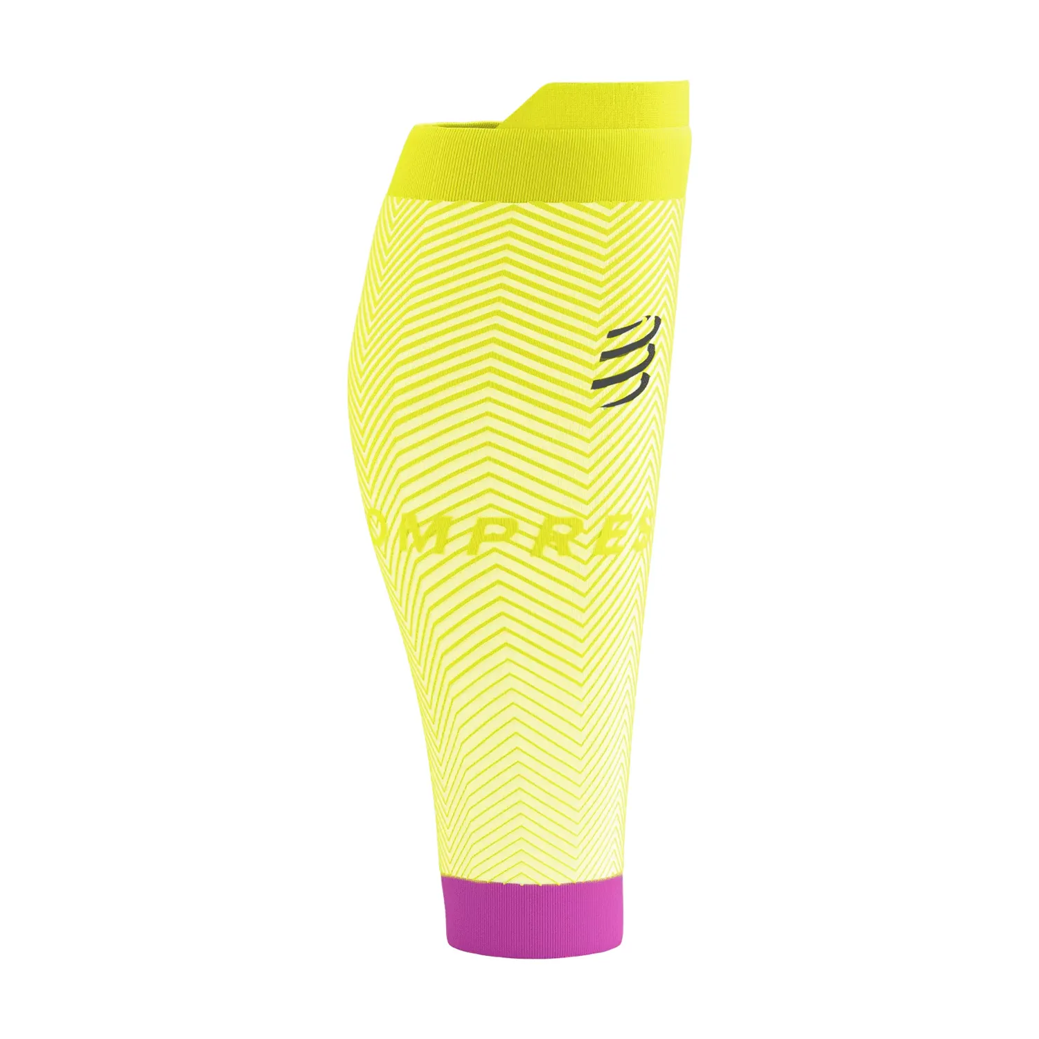 Compressport R2 Oxygen Logo Gambaletti a Compressione  Safe Yellow