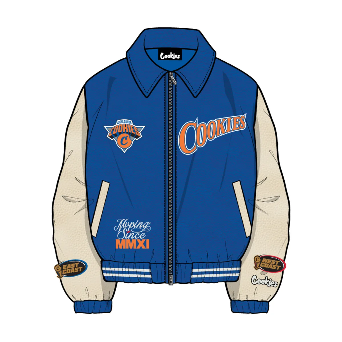 Cookies Full Clip Melton Wool Varsity Jacket