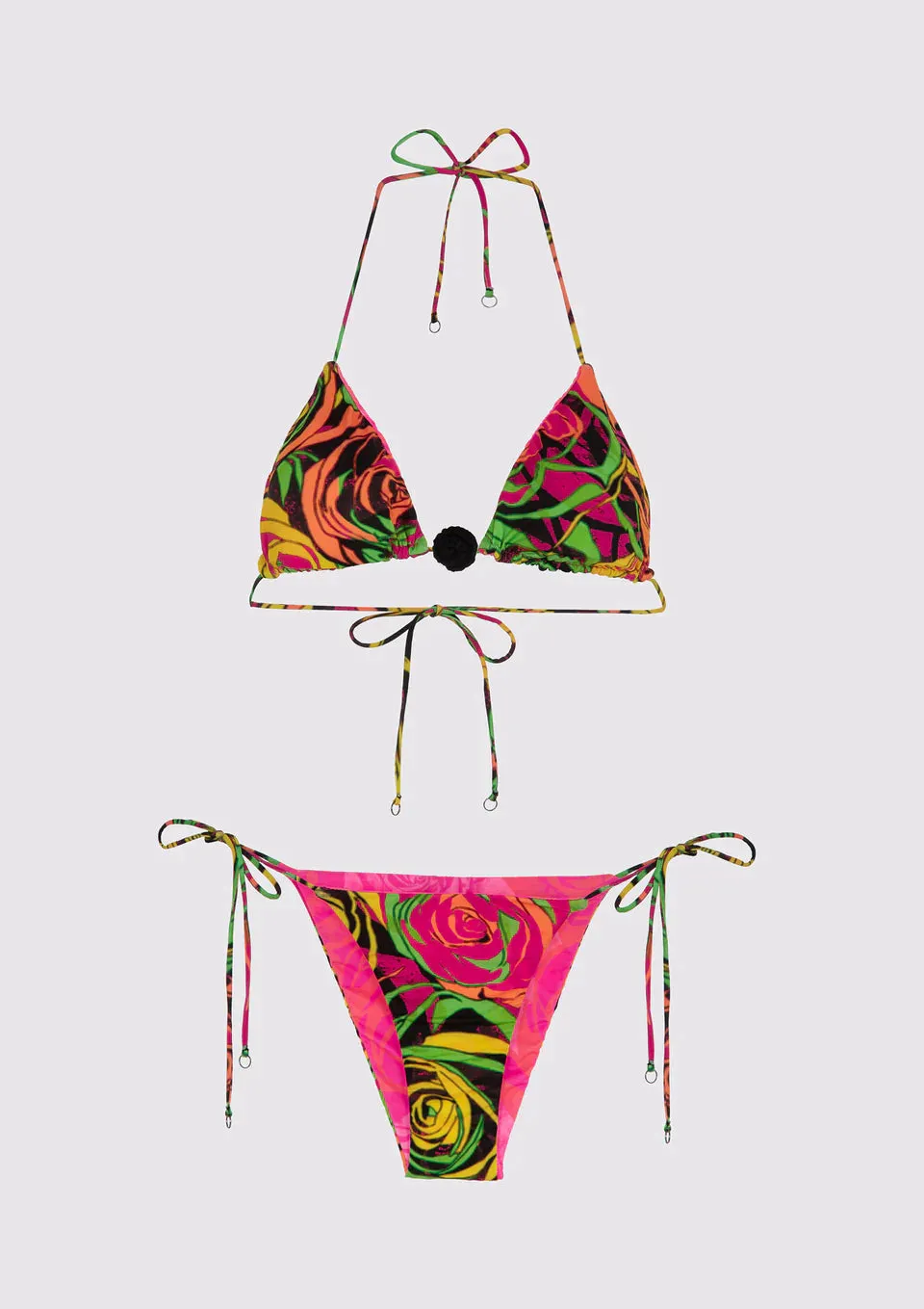 Costume bikini triangolo e slip brasiliano reversibile