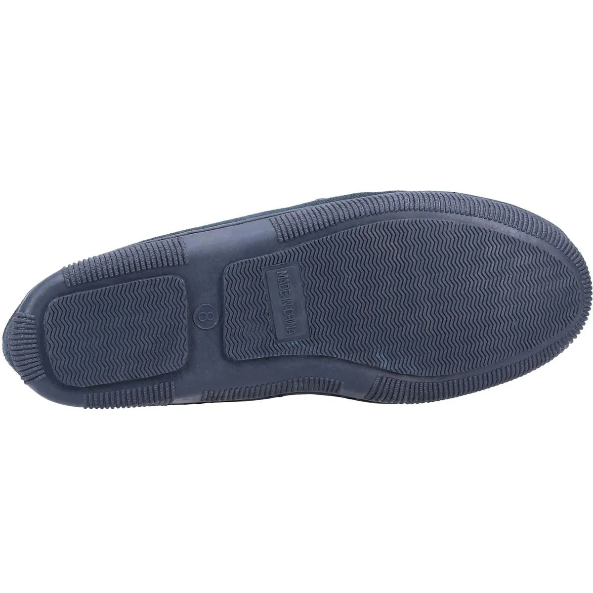 Cotswold Sodbury Slip On Moccasin Slipper Navy